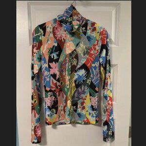 NWOT Essential Antwerp Print Turtleneck